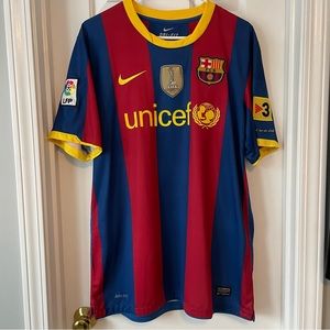 2010/11 Barcelona Home Jersey David Villa M